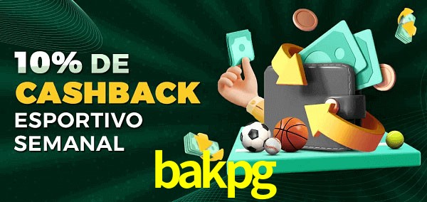 10% de bônus de cashback na bakpg