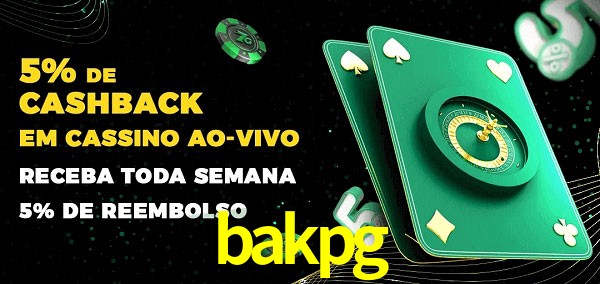 Promoções do cassino ao Vivo bakpg
